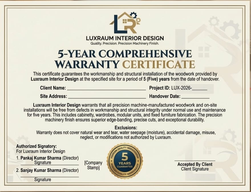 5 year warranty